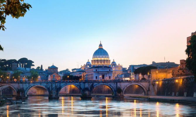 Tramonto su Roma