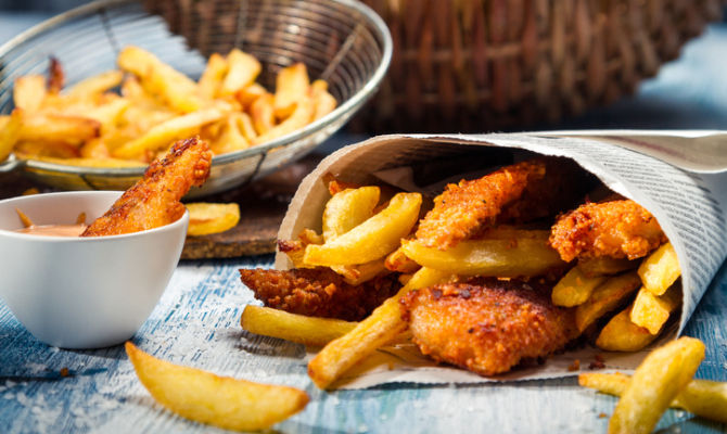 Fish Chips Street Food Anglosassone