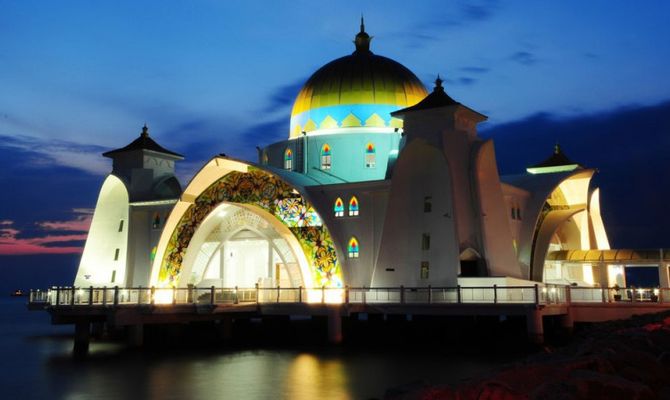 Moschea di Malacca in Malesia