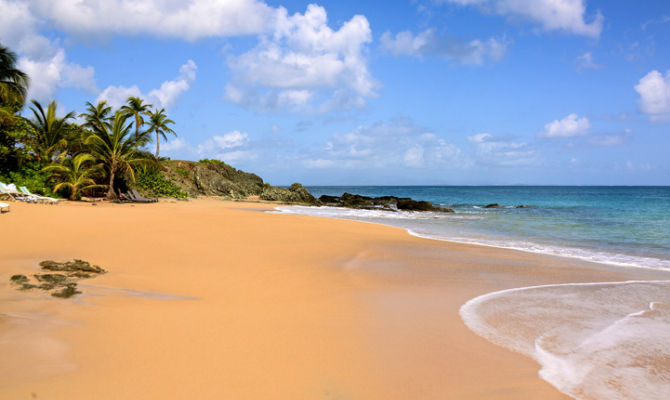 Spiaggia dell'isola di Vieques