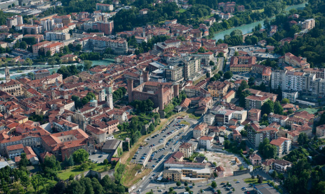 Ivrea dall'alto