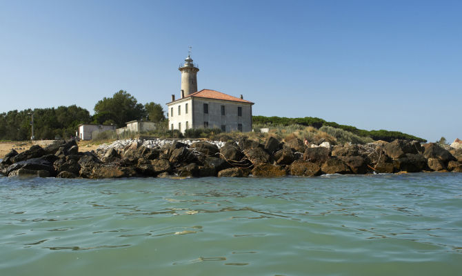 Il faro di punta Tagliamento a Bibione