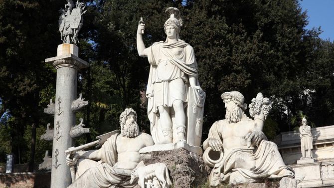 fontana del pincio a piazza del popolo