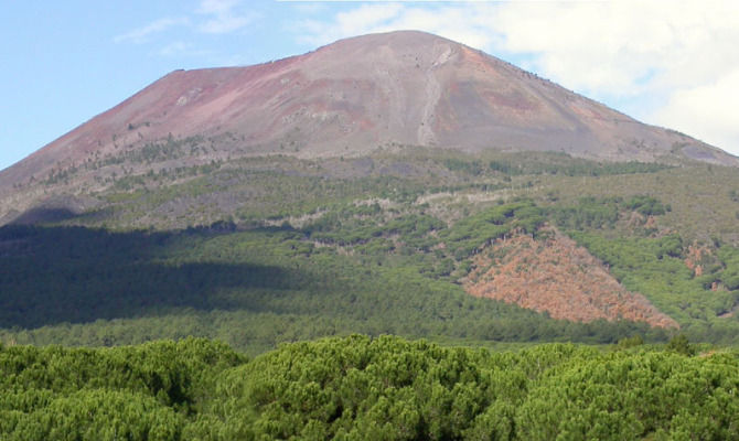 vesuvio vulcano italia campania napoli montagna
