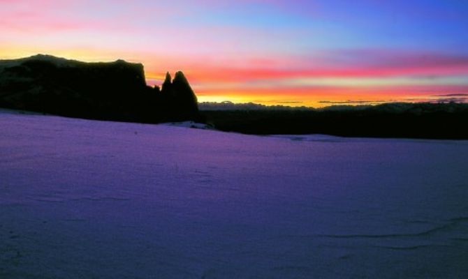Alpe di Siusi all'alba