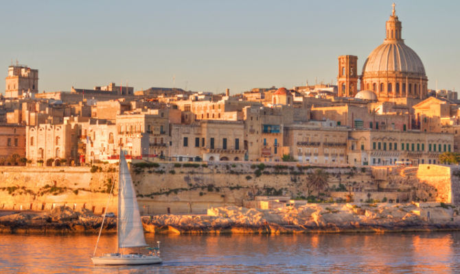 Panorama di La Valletta<br>