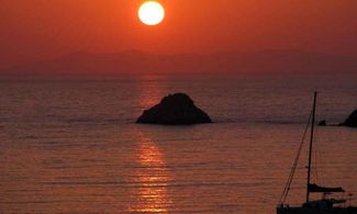 Isola d&#39;Elba tramonto a Viticcio