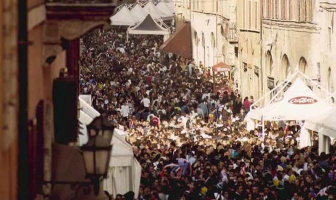 Perugia presa d'assalto durante l'Eurochocolate