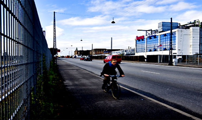 In bicicletta al Meatpacking district  di Copenaghen