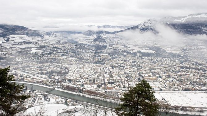 Trento sotto la neve