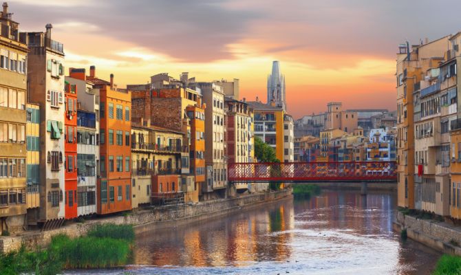 Girona al tramonto