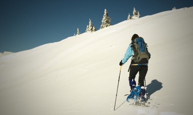 ciaspole, inverno, neve