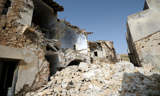 case deturpate dal terremoto in Sicilia