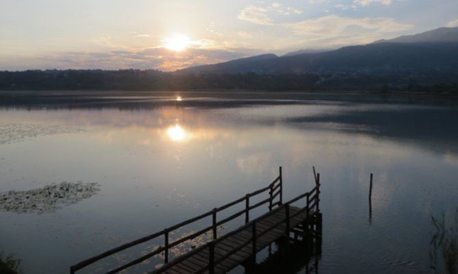 parco valle del lambro lombardia natura lago alserio tramonto