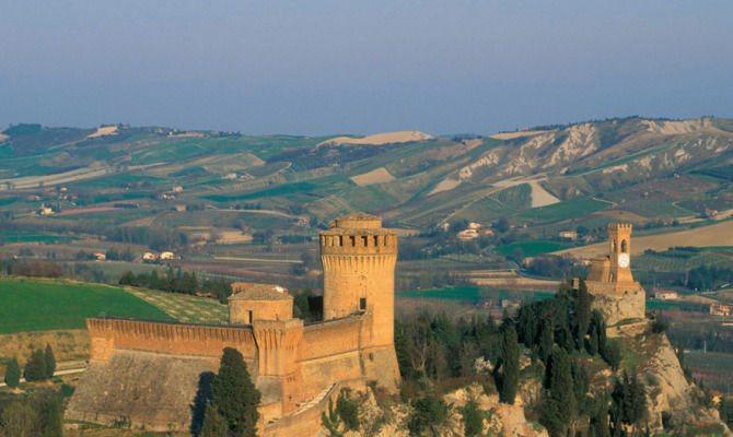 Brisighella, emilia romagna, panorama<br>