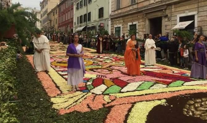 infiorata di genzano roma castellu romain