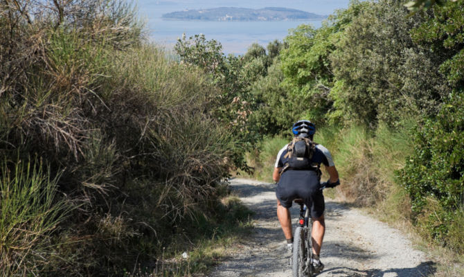 In bici nei dintorni del Trasimeno