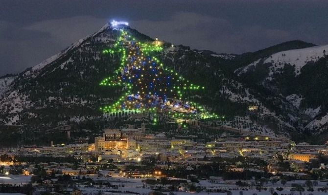 Albero di Natale, Gubbio, Umbria