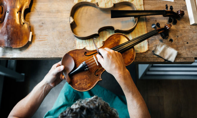 Lavorazione violino