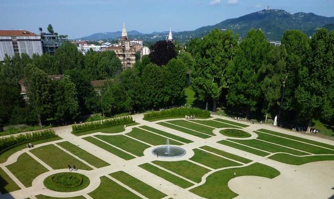 Giardini reali di Torino, Giardini del Duca