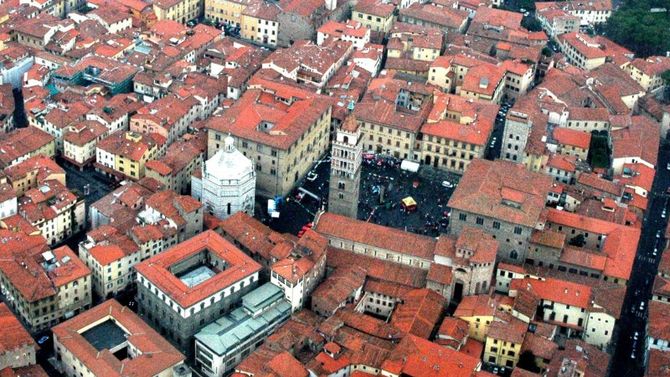 Pistoia panorama sul centro storico