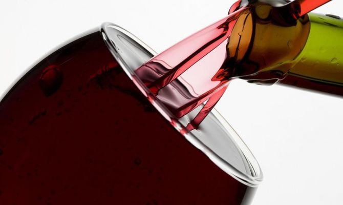 Bicchiere di vino rosso