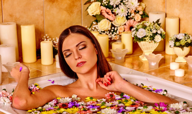 Bagno di fiori
