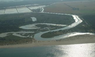 Delta del Po dall'alto