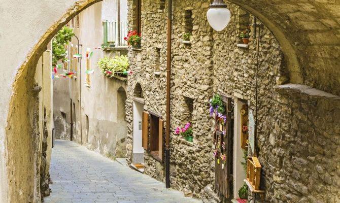 Il centro storico di Aosta