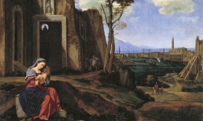 Riposo nella fuga in Egitto 