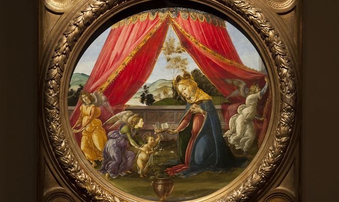 Sandro Botticelli, Madonna del Padiglione, tempera su tavola, Ø cm 65 © Barbara Bonomelli