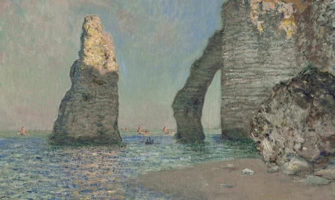 La scogliera a Etretat, 1885