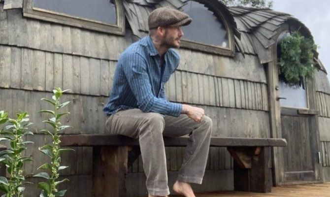 David Beckham e la sua sauna