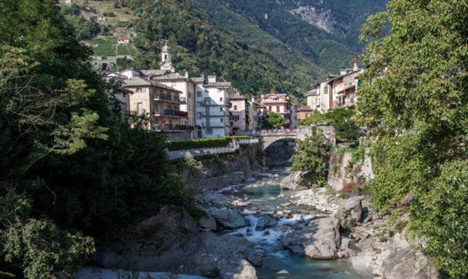 Veduta di Chiavenna