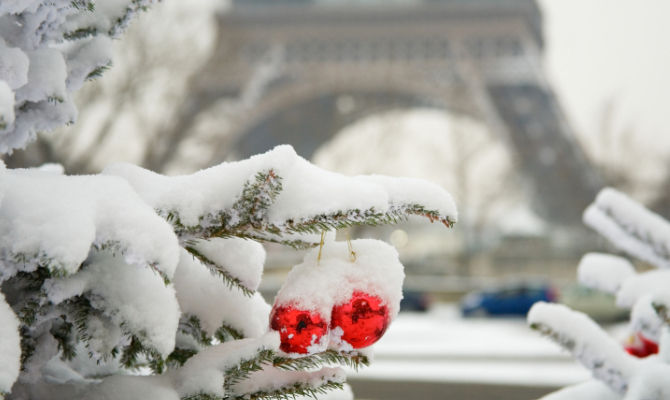 Natale, Parigi, torre eiffell