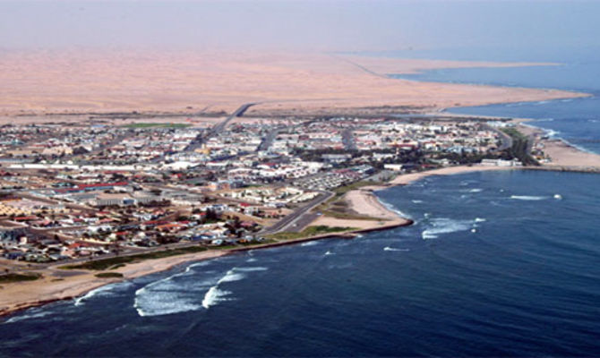 Veduta aerea di Swakopmund