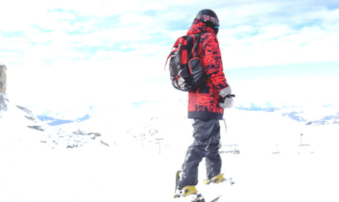 Snowboard alpinismo