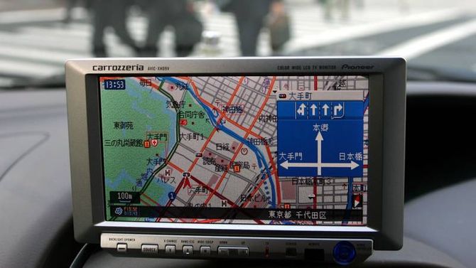 Tokyo, navigatore satellitare