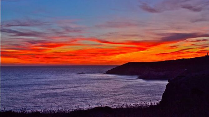 tramonto isola di san pietro