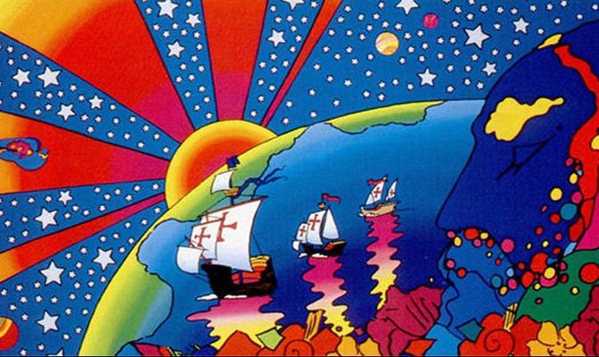 Serigrafia "Discovery" di Peter Max
