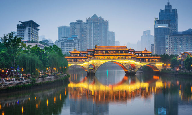 Panorama di Chengdu