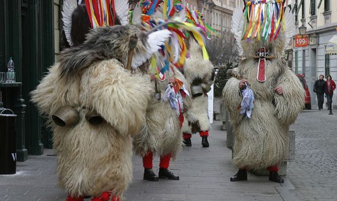 Carnevale di Ptuj maschere del Kurentovanje