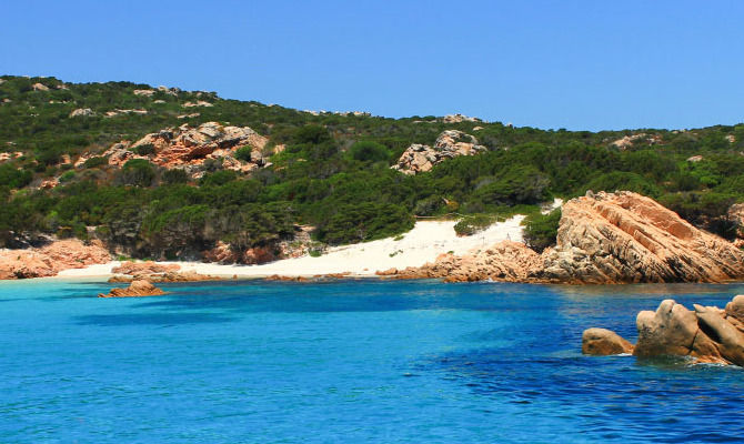 Sardegna, la maddalena, mare, rocce<br>