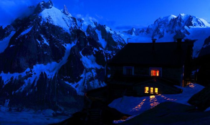 Rifugio sul Monte Bianco, Francia