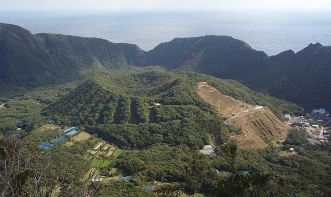 Veduta di Aogashima