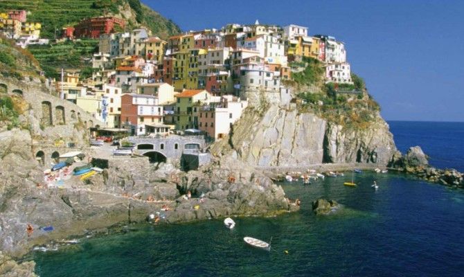 Riomaggiore, Cinque Terre, Liguria mare, mare <br>