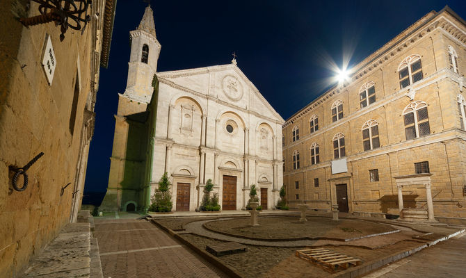 Piazza centrale di Pienza