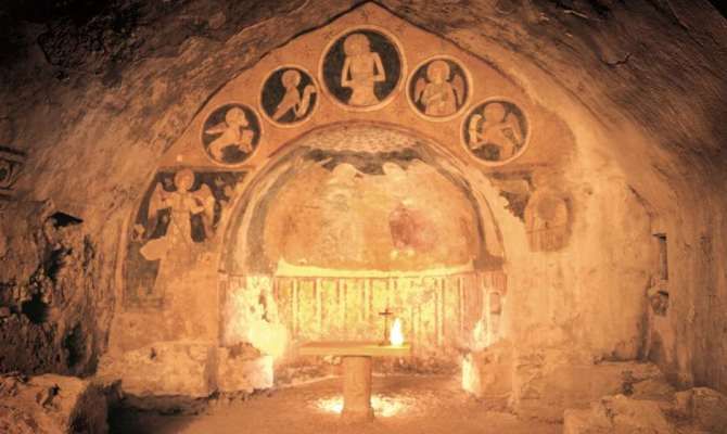 Altare chiesa antica di Narni Sotterranea