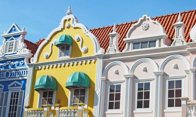 Architettura tipica di Oranjestad