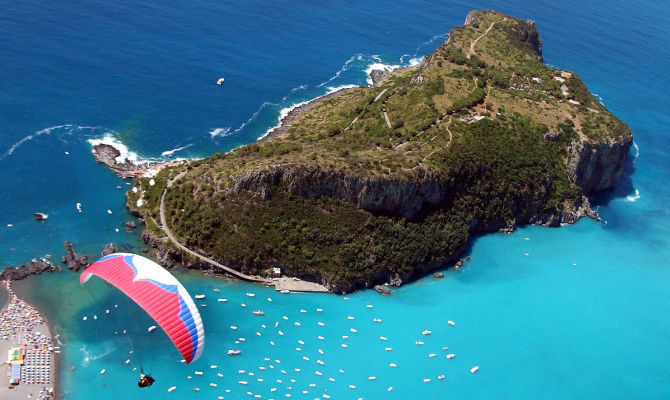 isola mare kitesurf parapendio praia a mare calabria isola dino